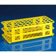 60-Place Snap-N-Racks Tube Rack for 16mm/17mm Tubes - Polypropylene - Yellow