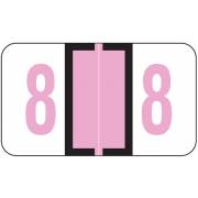 Jeter 6100/Tab Match JRNM Series Numeric Roll Labels - Number 8 - Lavender