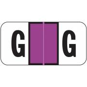 Jeter 2900 Match JSAM Series Alpha Roll Labels - Letter G - Purple