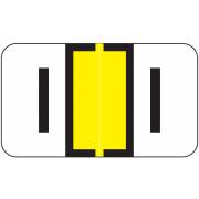 Jeter 7200 Match JTAM Series Alpha Roll Labels - Letter I - Yellow