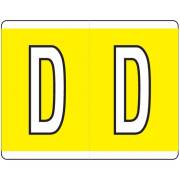 Kardex PSF-139 Match KXAM Series Alpha Roll Labels - Letter D - Yellow