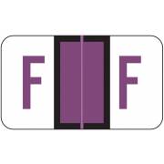 POS 3400 Match POAM Series Alpha Roll Labels - Letter F - Purple