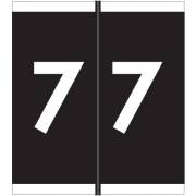 Barkley FNSFM Match SFNM Series Numeric Roll Labels - Number 7 - Black