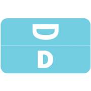 Smead Alpha-Z ACC Match SMAM Series Alpha Roll Labels - Letter D - Light Blue