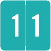 Sav-Tyme/SFI Match STNM Series Numeric Roll Labels - Number 1 - Blue