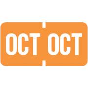 Tab Products Match TMLV Series Month Code Roll Labels - October - Orange