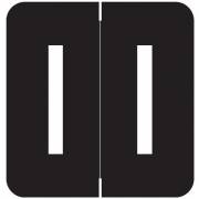 GBS 8848 Match VRPK Series Alpha Sheet Labels - Letter I - Black