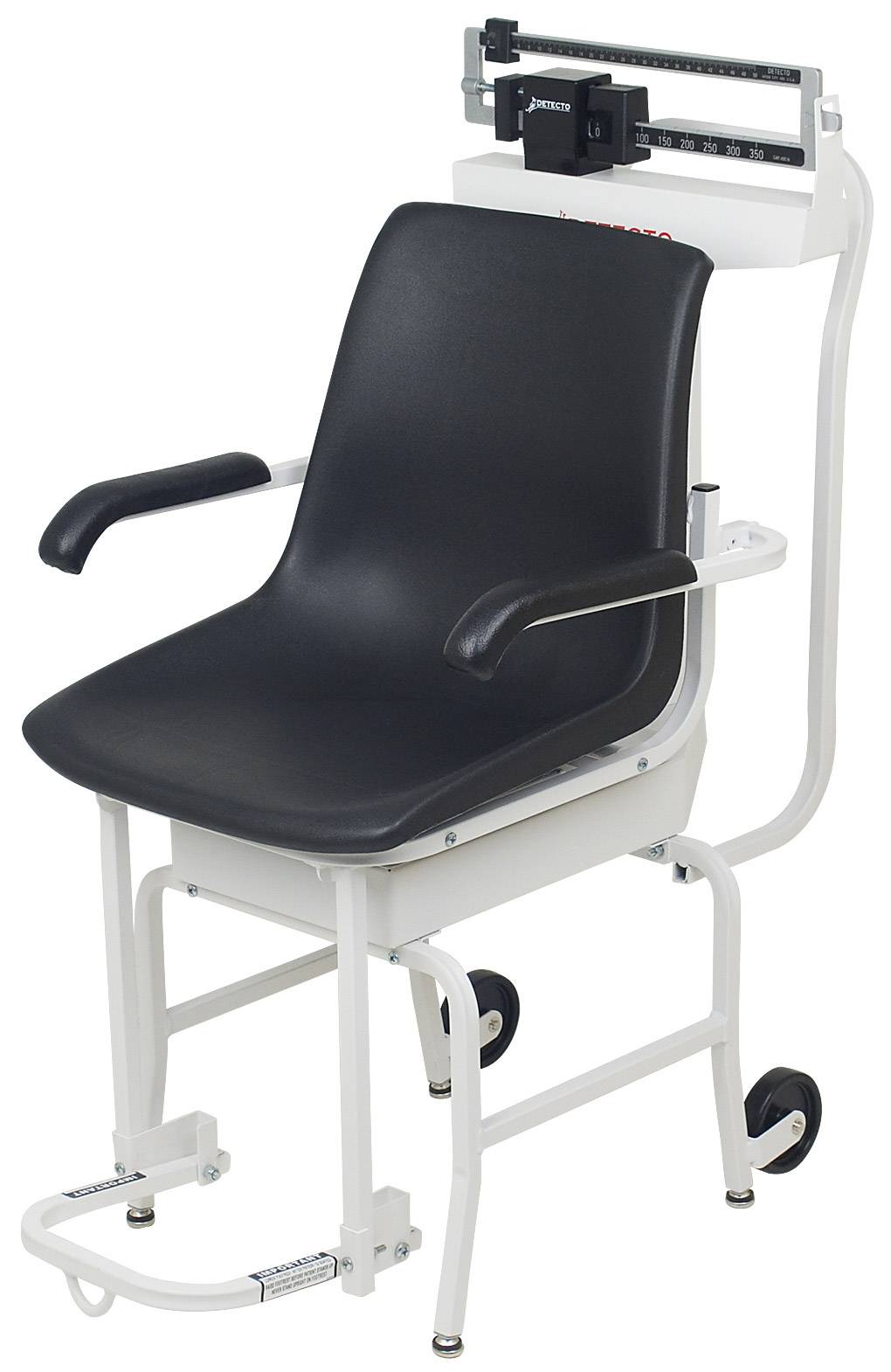 Detecto Mechanical Weigh Beam Chair Scale with Lift-Away Arms & Footrest