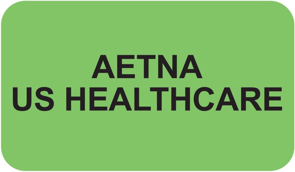 Aetna US Healthcare Label 1 1/2