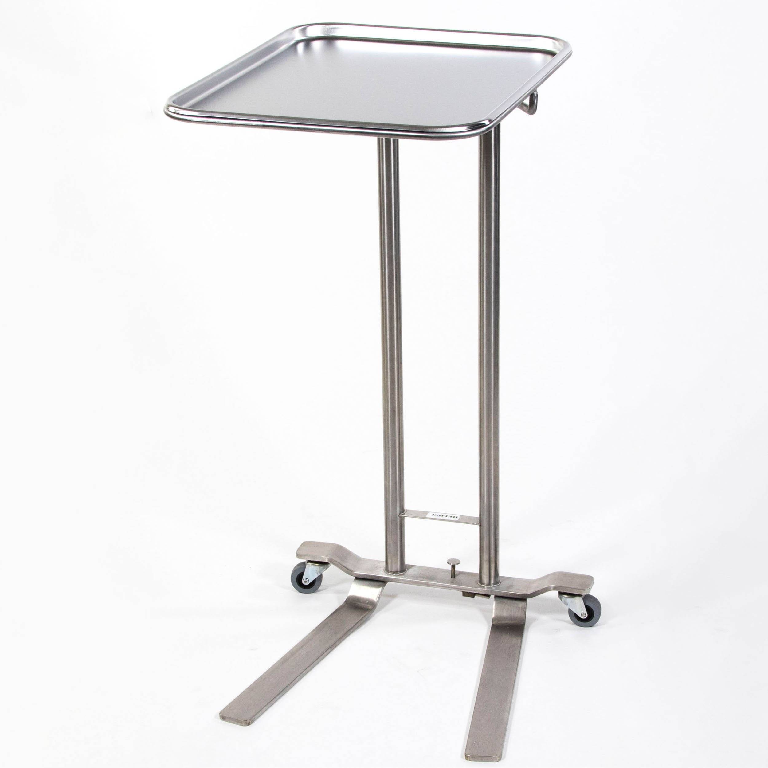 Mid Central Medical SS Foot Control Height Adjustable Mayo Stand