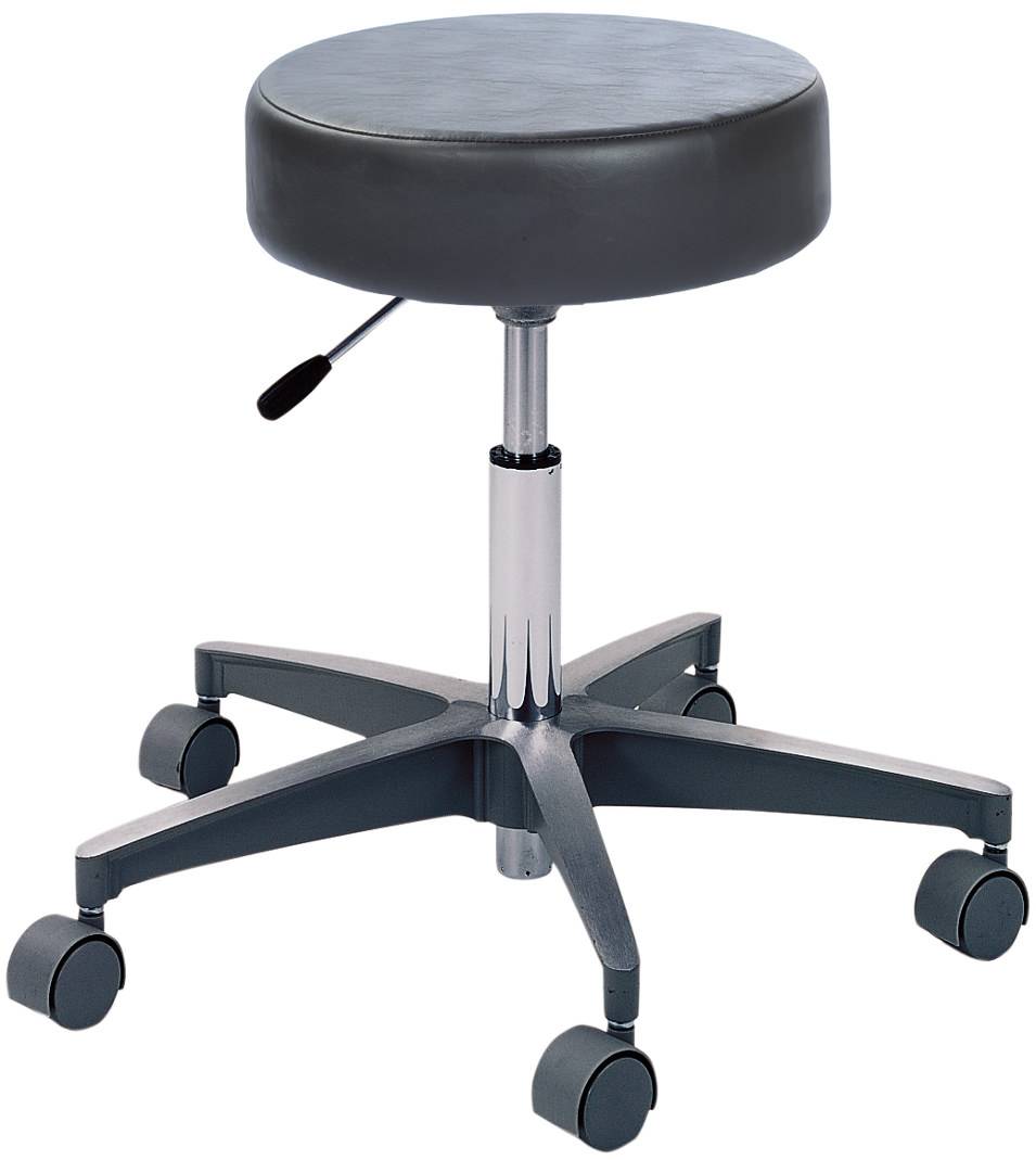 Pedigo Aluminum Base Hand Pneumatic Adjustable Stool