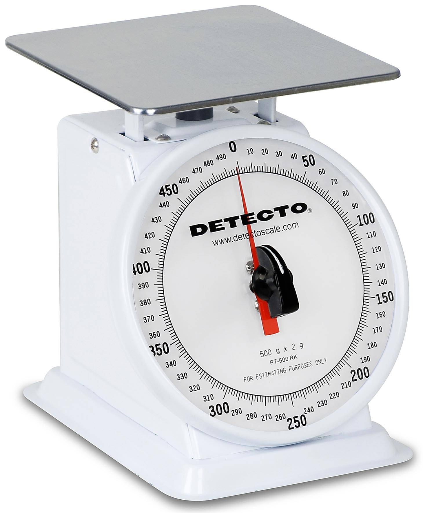 Detecto PT-500RK Top Loading Rotating Dial Scale Enamel Finish 500 Gram ...