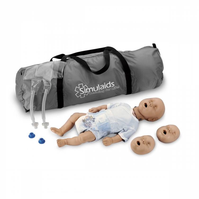 Simulaids Kim Infant CPR Manikin with Carry Bag - Light
