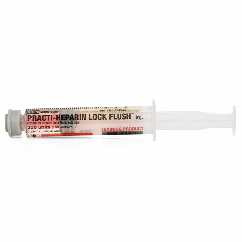 Wallcur 1024750 Practi-Heparin Lock Flush 300 Units / 3 mL Syringe