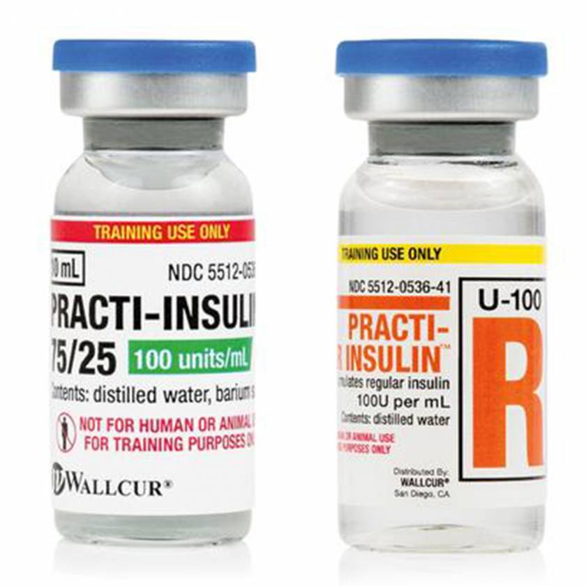 Wallcur 1024855 Practi-Insulin 75/25 and Insulin Regular Pack