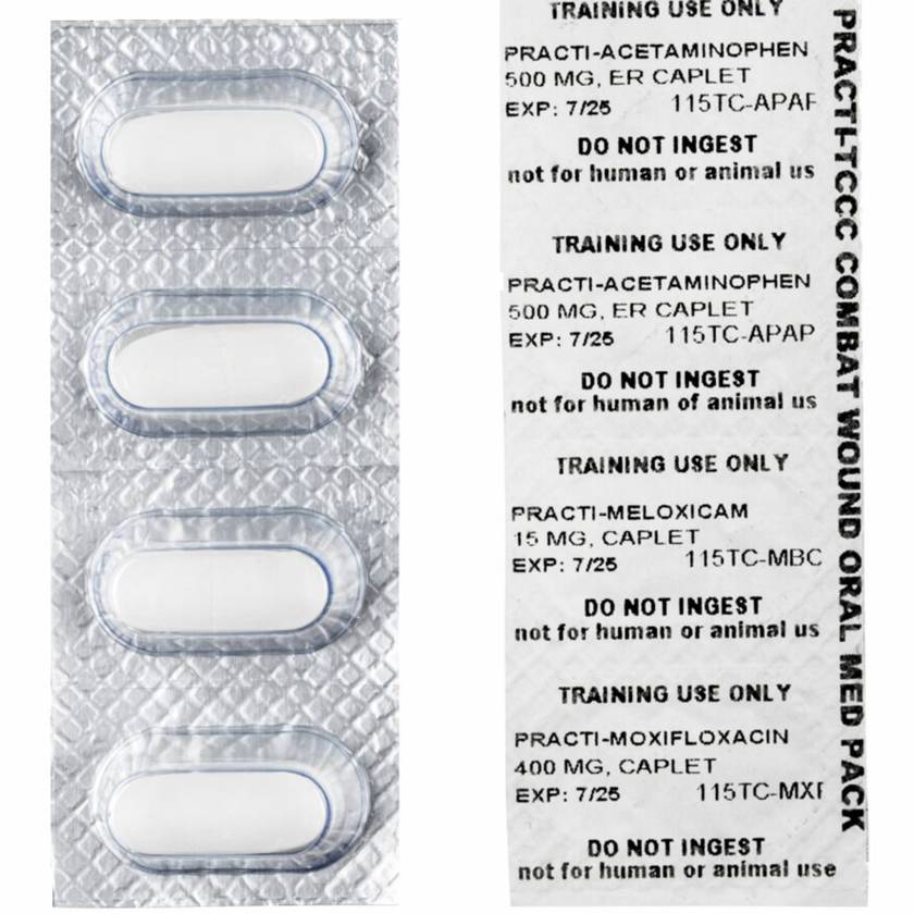 Wallcur 1024944 Practi-TCCC Oral Medication Pack