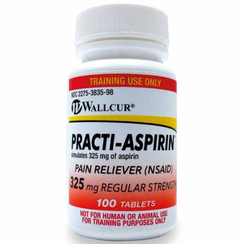 Wallcur 1024998 Practi-Aspirin Oral Medication