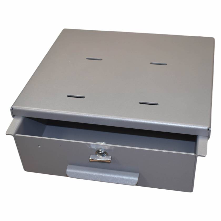 Omni Medium Aluminum Refrigerator Lock Box with Thumb Latch 183025T