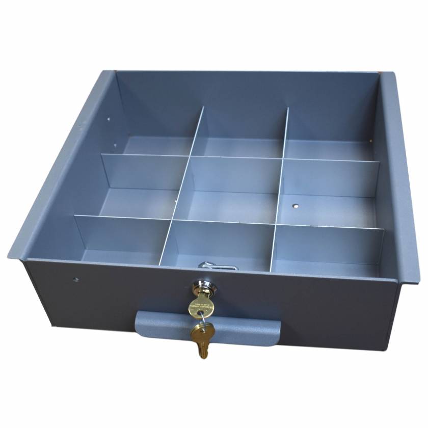 Model 183027 Omni Drawer Dividers for Medium Aluminum Refrigerator Lock Box (Image shown Drawer with Key Lock not included)