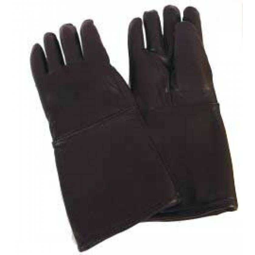 Shielding 200L-BLK Black Seamless Lead Leather Gloves