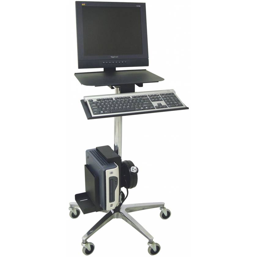 Computer Transport Stand With Cord Reel