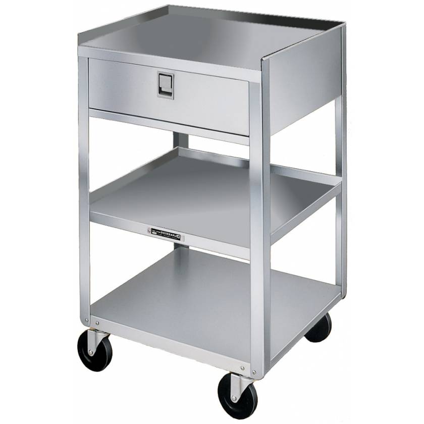 Lakeside Stainless Steel Utility Tables - One Drawers - Three Shelves