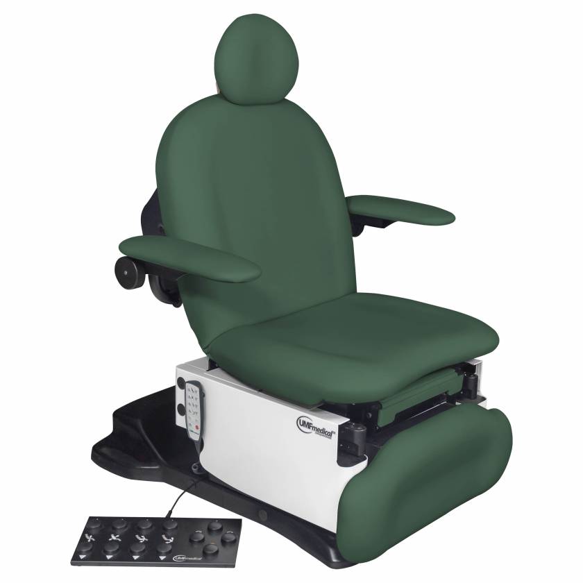 Model 4011-650-200 Power4011p Ultra Procedure Chair with Programmable Hand and Foot Controls - Deep Forest