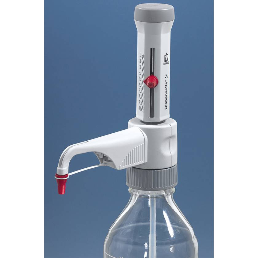 BrandTech Dispensette S Bottletop Dispenser - Analog Adjustable with Standard Valve