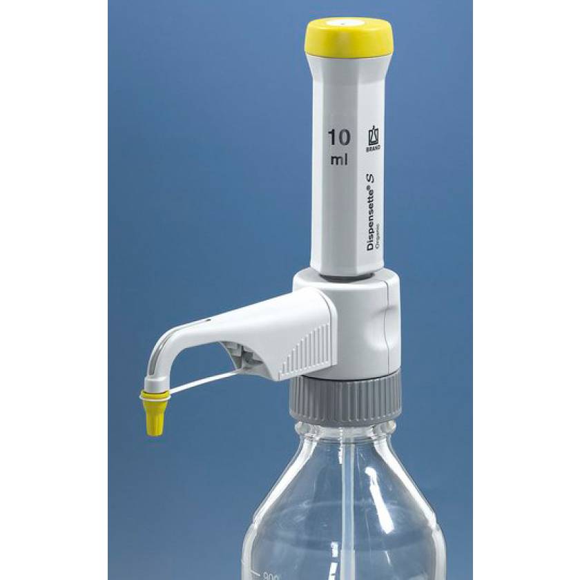 BrandTech Dispensette S Organic Bottletop Dispenser - Fixed Volume with Standard Valve