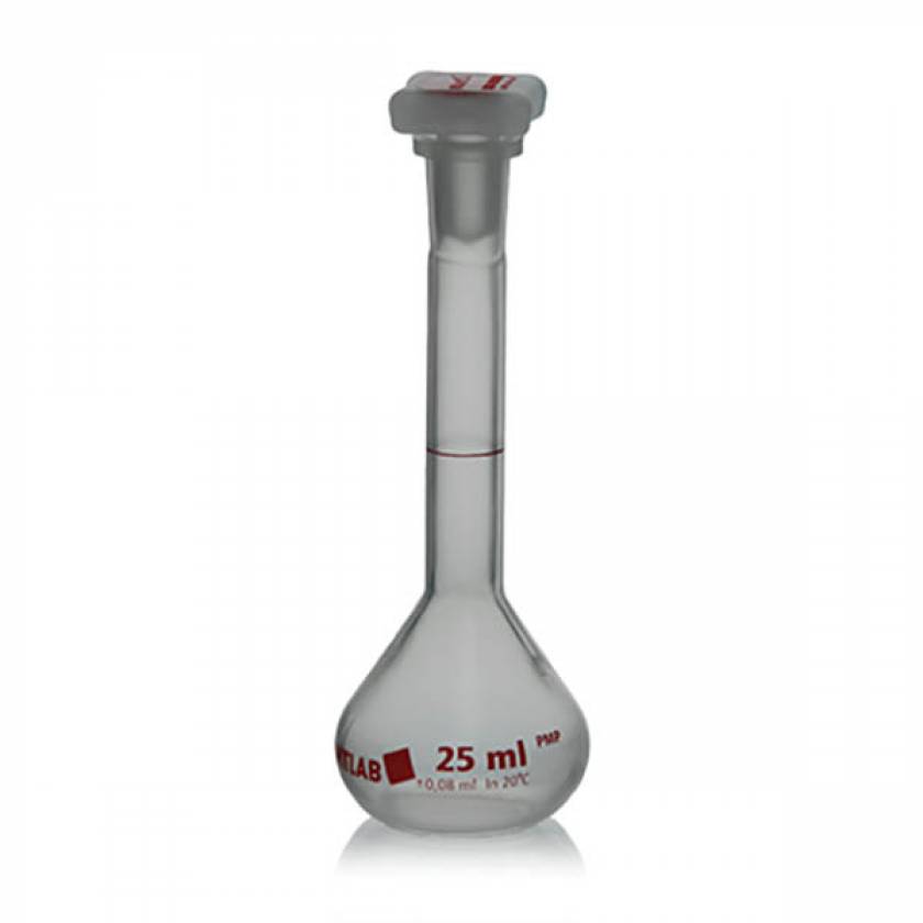 BrandTech Class B PMP Volumetric Flask With Polypropylene NS Stopper