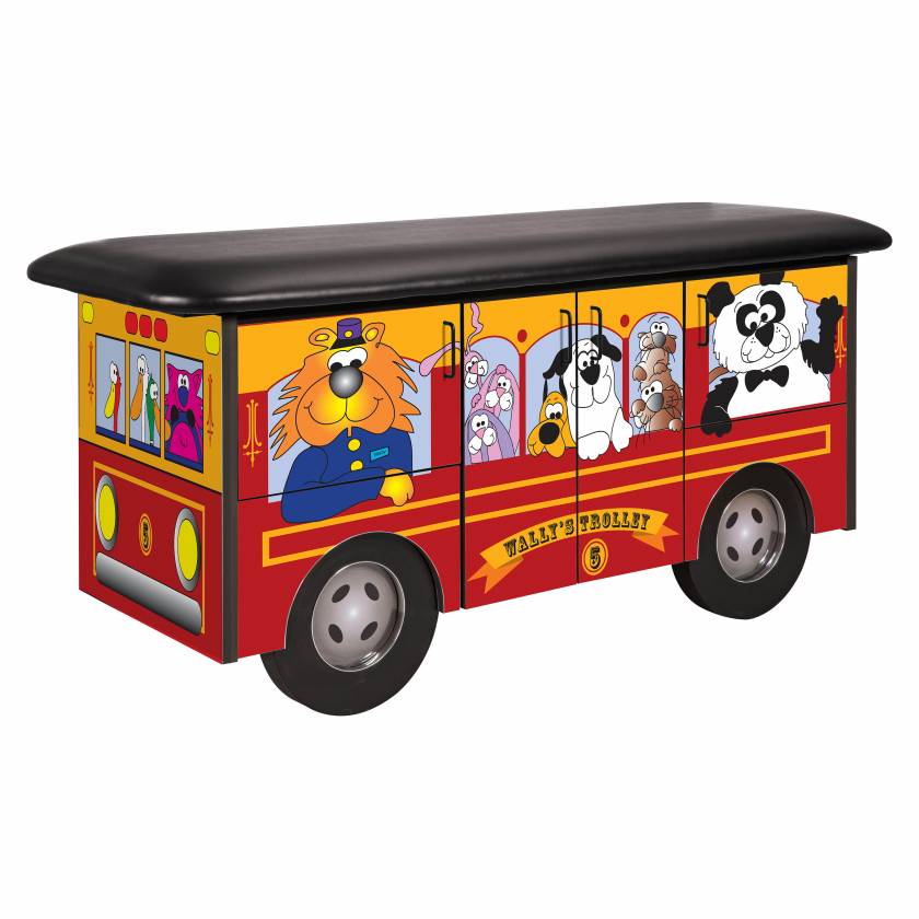 Clinton Fun Series Pediatric Treatment Table - Wally's Trolley