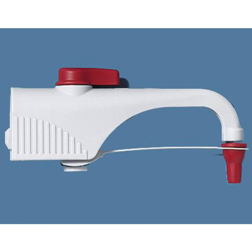 Discharge Tube with Recirculation Valve for BrandTech Dispensette S Bottletop Dispenser PP Red Cap