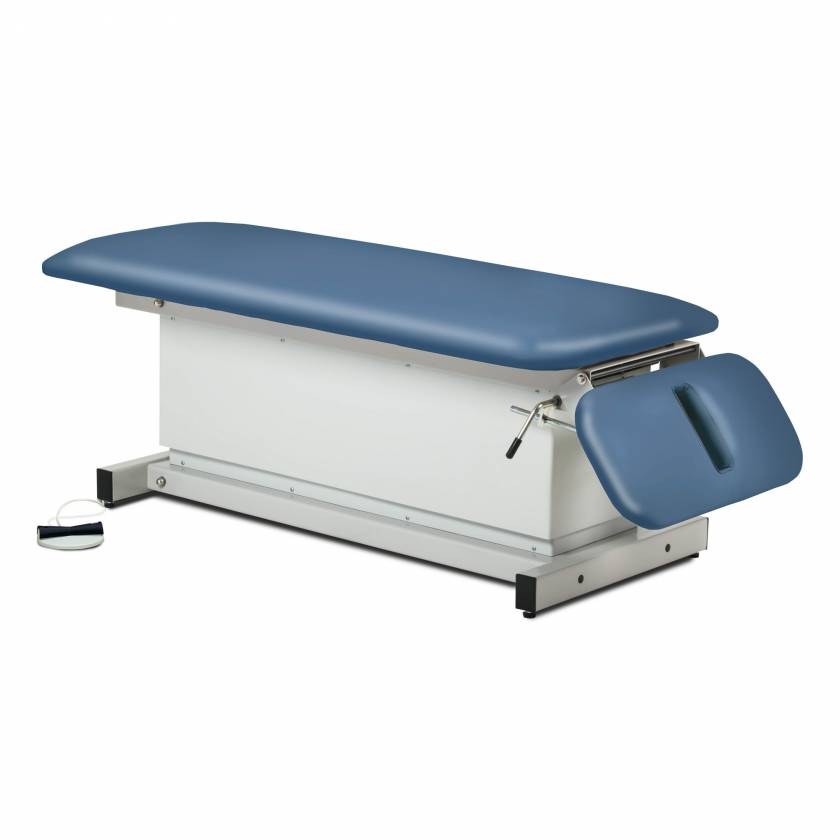 Clinton Shrouded Space Saver Power Table with Drop Section