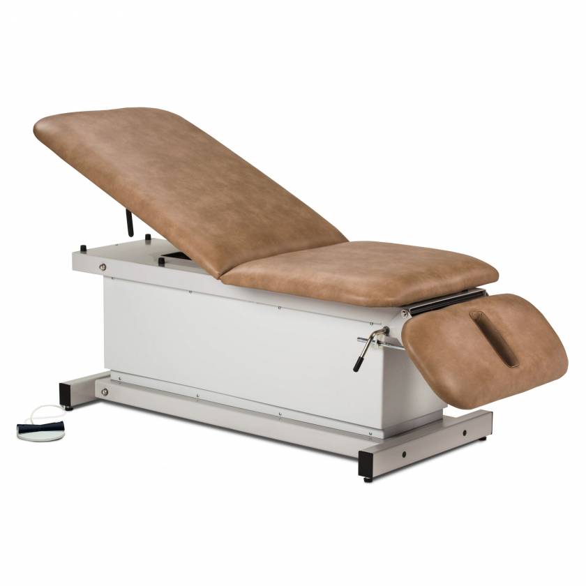 Clinton Shrouded Power Table with Adjustable Backrest & Drop Section