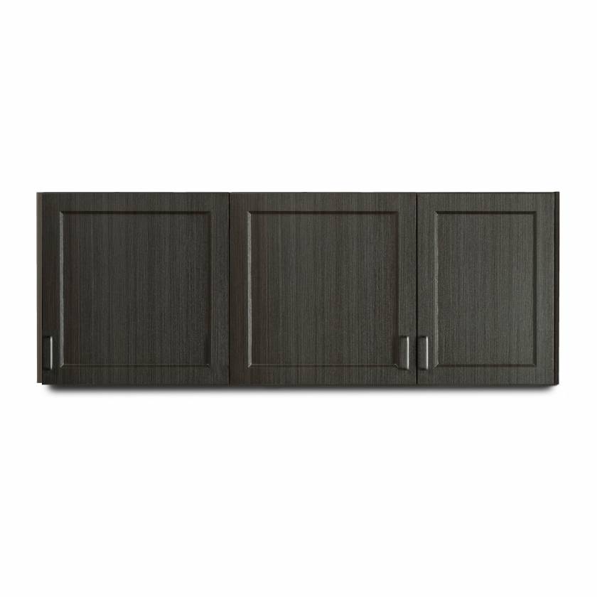 Clinton 8366 Wall Cabinet with 3 Doors - 66" W x 24" H, Fashion Finish Twilight