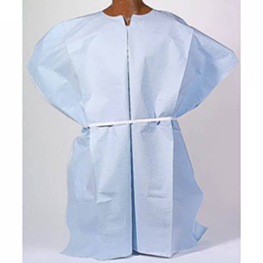 TIDI Products 910540 Ultimate Exam Gowns - 40" x 40", Blue