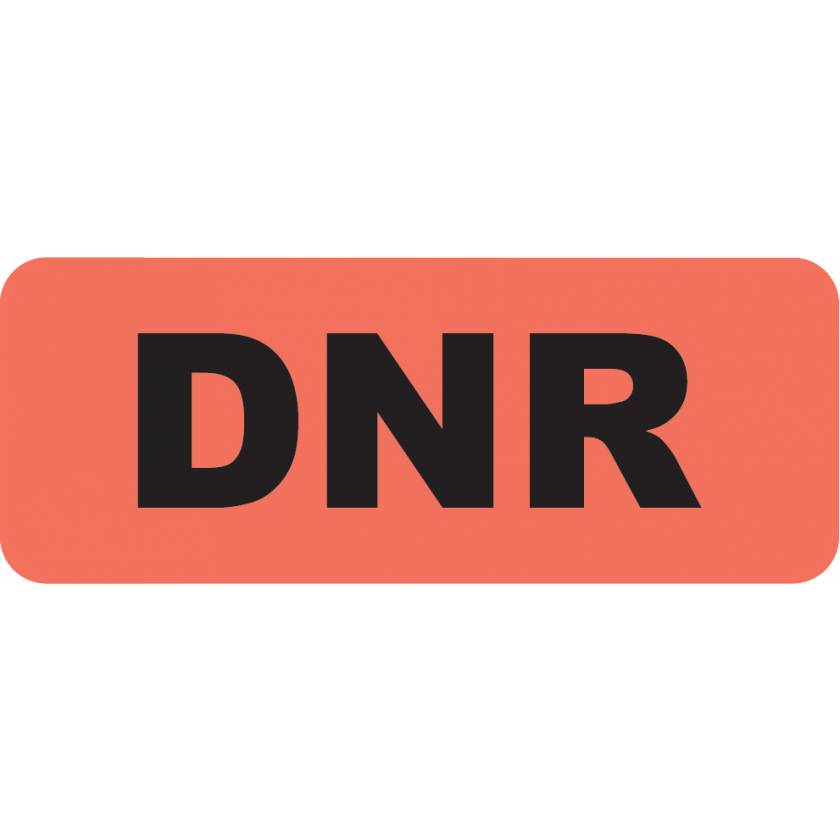 DNR Label - Size 2 1/4" x 7/8"