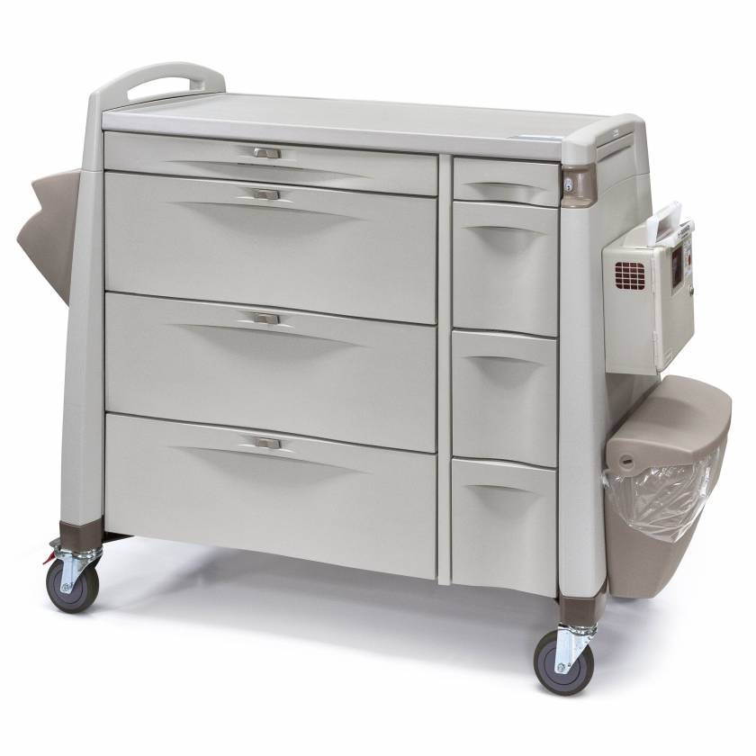 Capsa AVPCXL10-CSHDC-D103-U103-STK Quickship Avalo PCXL Punch Card Medication Cart with Key Lock