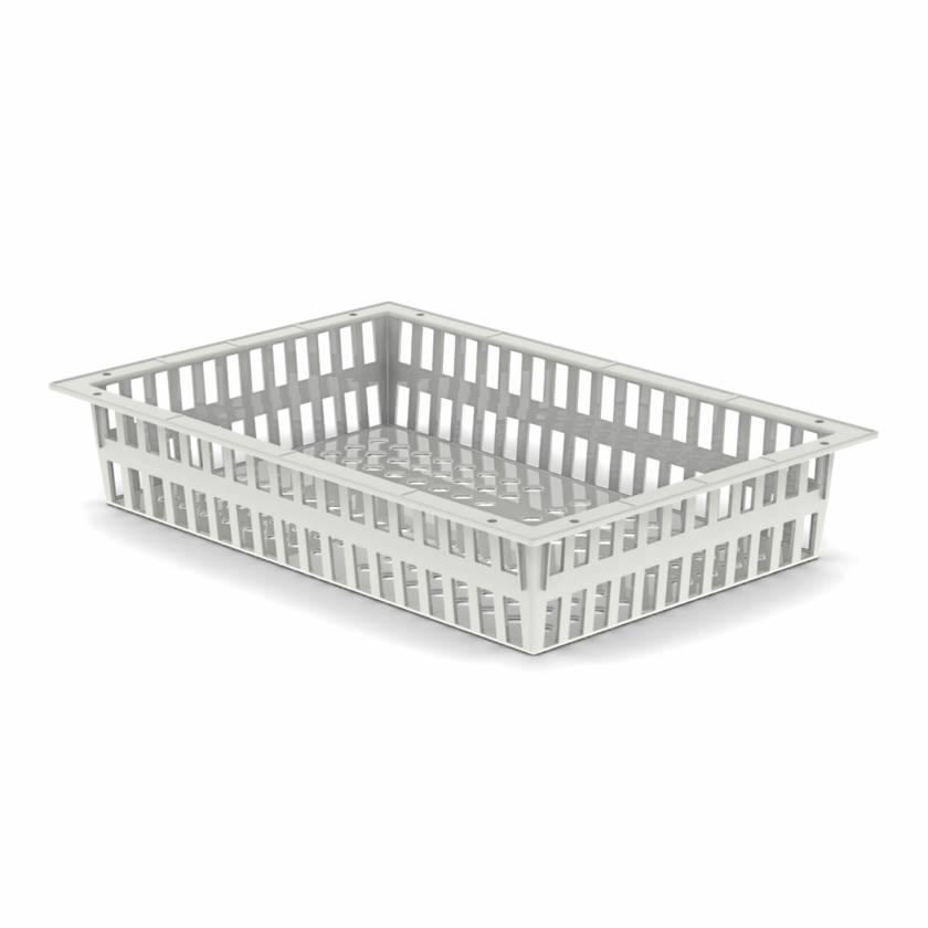 Pegasus B104060 Mesh Basket - ABS, Cream, 24" L x 16" W x 4" H