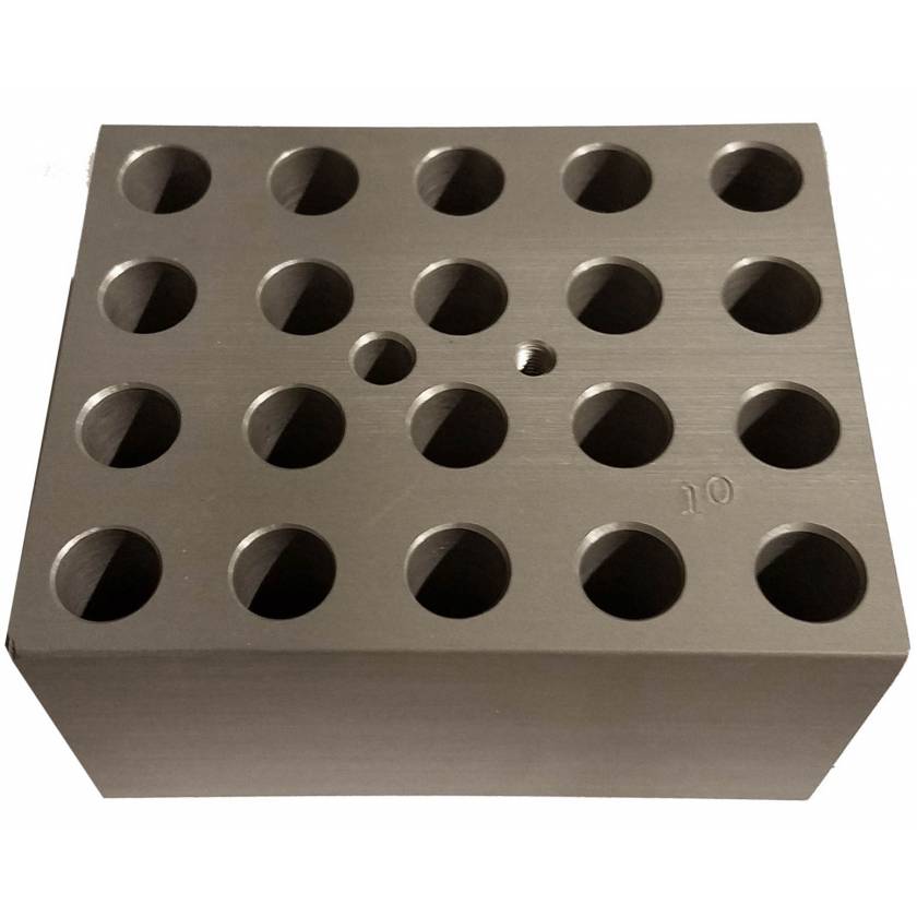 Block For Digital Dry Bath - 20 x 10mm or 20 x 2ml Tubes