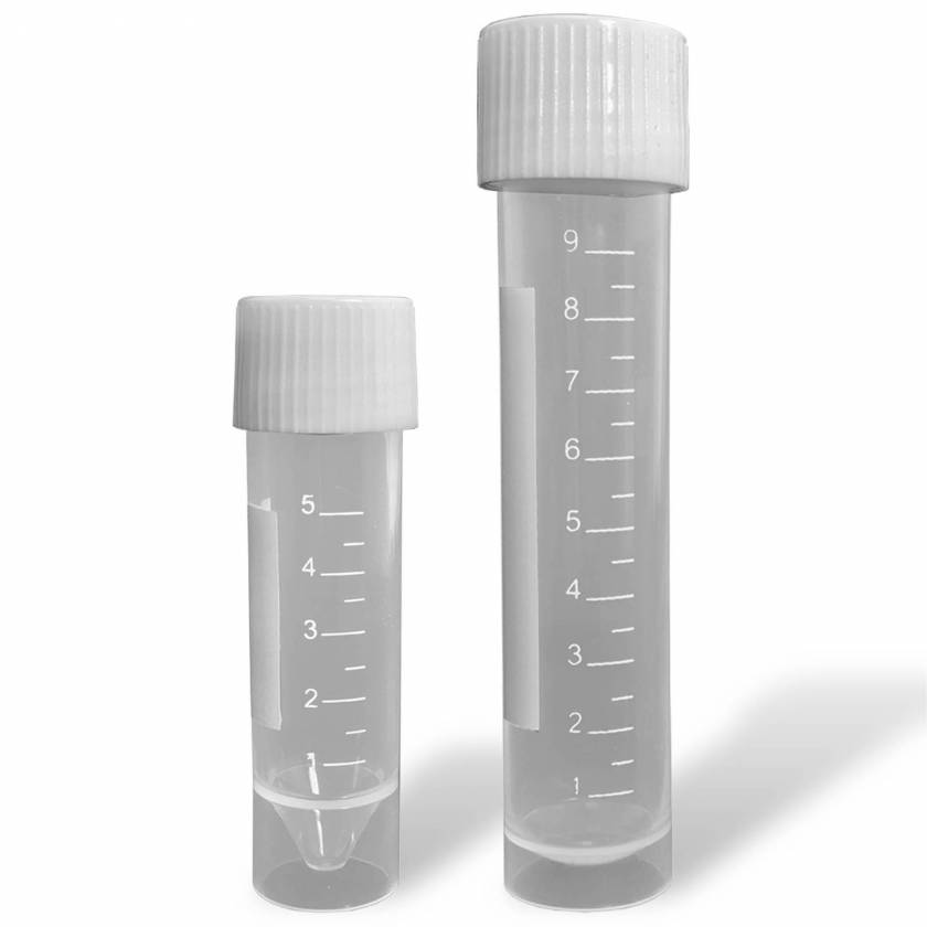 MTC Bio C1811 (5mL) C1812 (10mL) Transport Tubes with Attached Screw Cap - Sterile