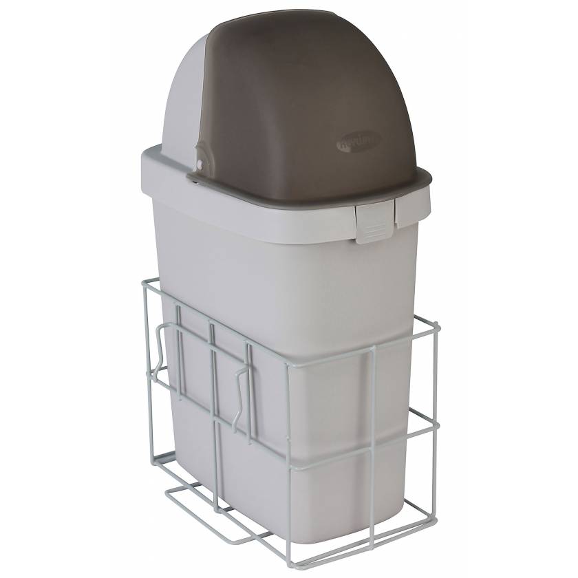 DETECTO Waste Bin with Accessory Rail for Rescue Series Medical Carts