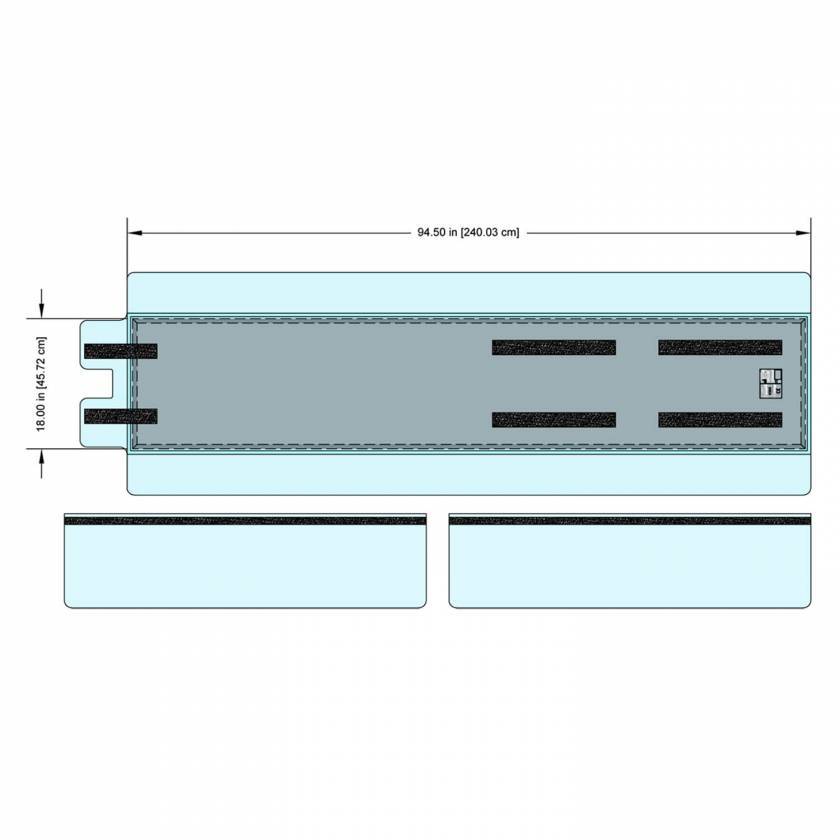 RadScan CT-SS4C-02 Siemens Slicker Cushion for PHS2000 Table