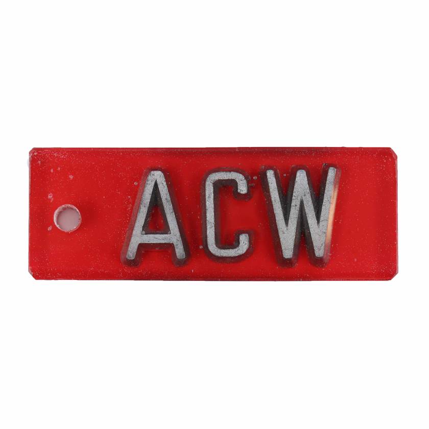 AC Wellman EAOP750-2-3 Oncology Embedded Aluminum Word Marker - 3/4" with 2-3 Letters