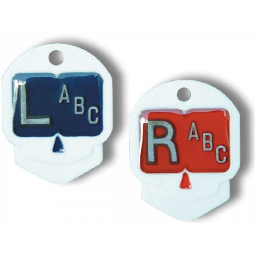 Plastic Skull Markers "L" and "R" With 1 to 3 Initials
