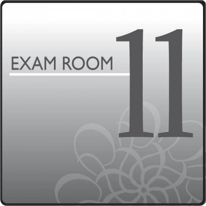 Clinton EX11-S Standard Exam Room Sign 11