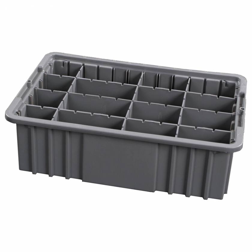 Harloff EXTRAY6 Drawer Exchange Tray with Adjustable Plastic Dividers for 6" High Drawers