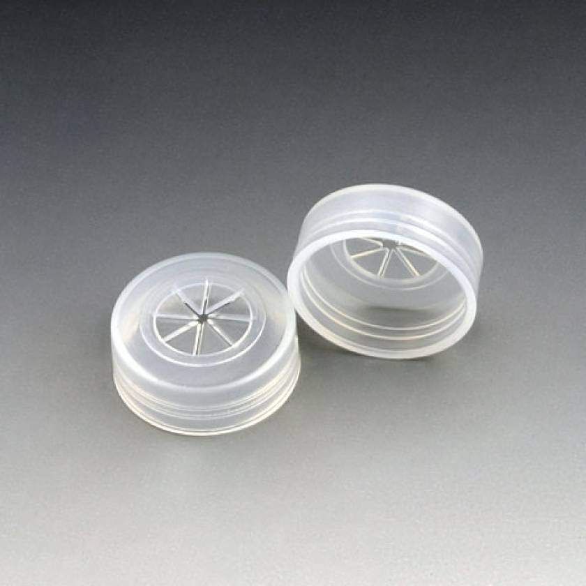 Snap Caps with Pierceable Cross Cut for Multi-Purpose Sample Cups - Polyethylene (PE)