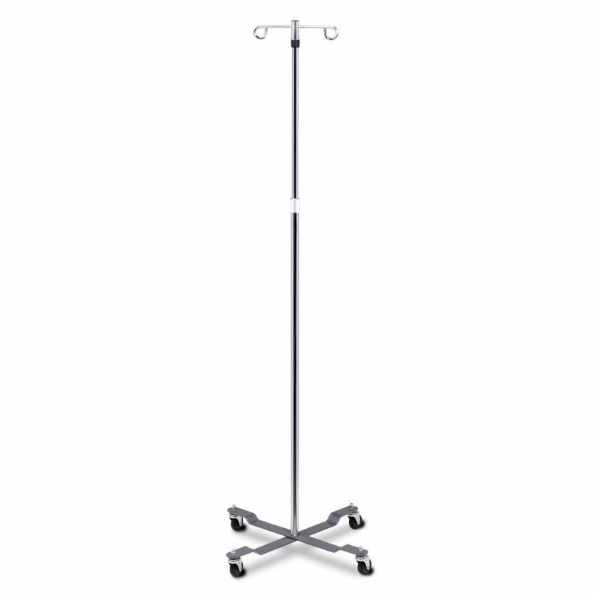 Clinton IV-40 2-Hook, 4-Leg Economy Twist-Lock IV Stand