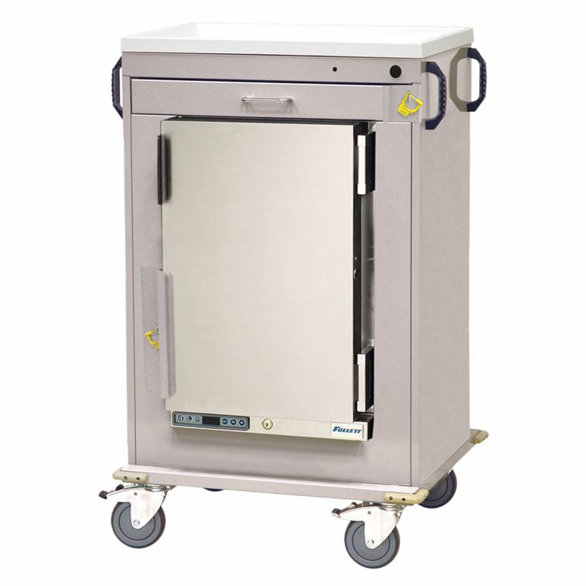 Harloff Model MH4100B Malignant Hyperthermia Cart with 1.8 Cubic Feet Follett Refrigerator, One Drawer, & Breakaway Lock
